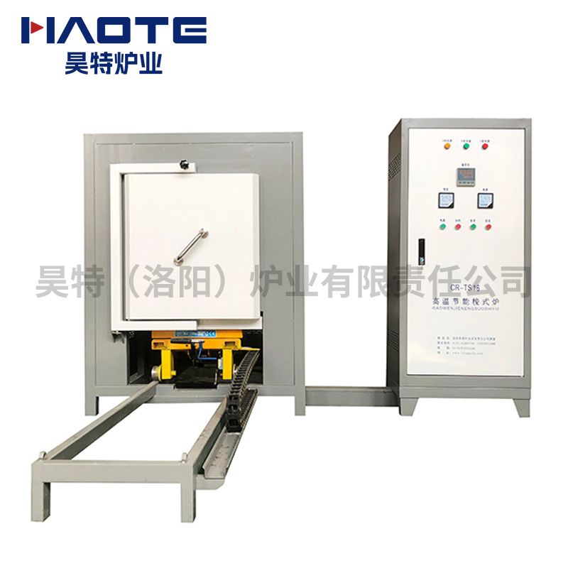 台车炉800X500X500温度1700℃炉门炉车分体灰白